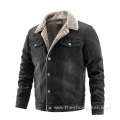 OEM Customized Men's Winter Fleece Lined Denim Jacket